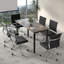  55" Conference Table, Modern Office Meeting Table With Metal Frame-790028781-790028783