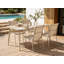 Set of 4 Garden Chairs Cerith Metal Light Beige