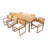 Uvita 8 - Person Solid Wood Solid Wood Top Four Leg Dining Set-96269012