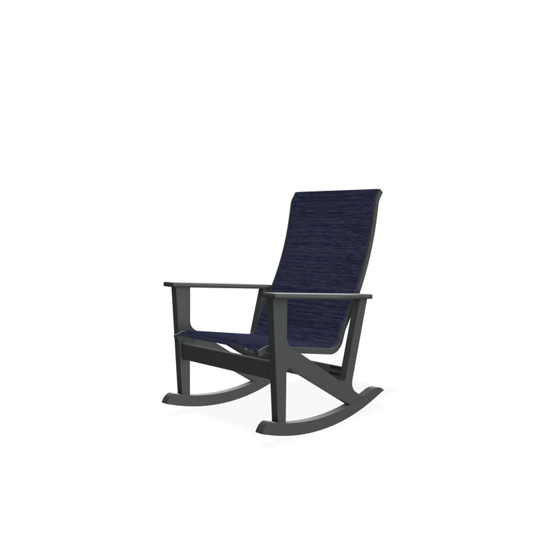 Fauteuil berçant Wexler, Neige, Indigo Collect