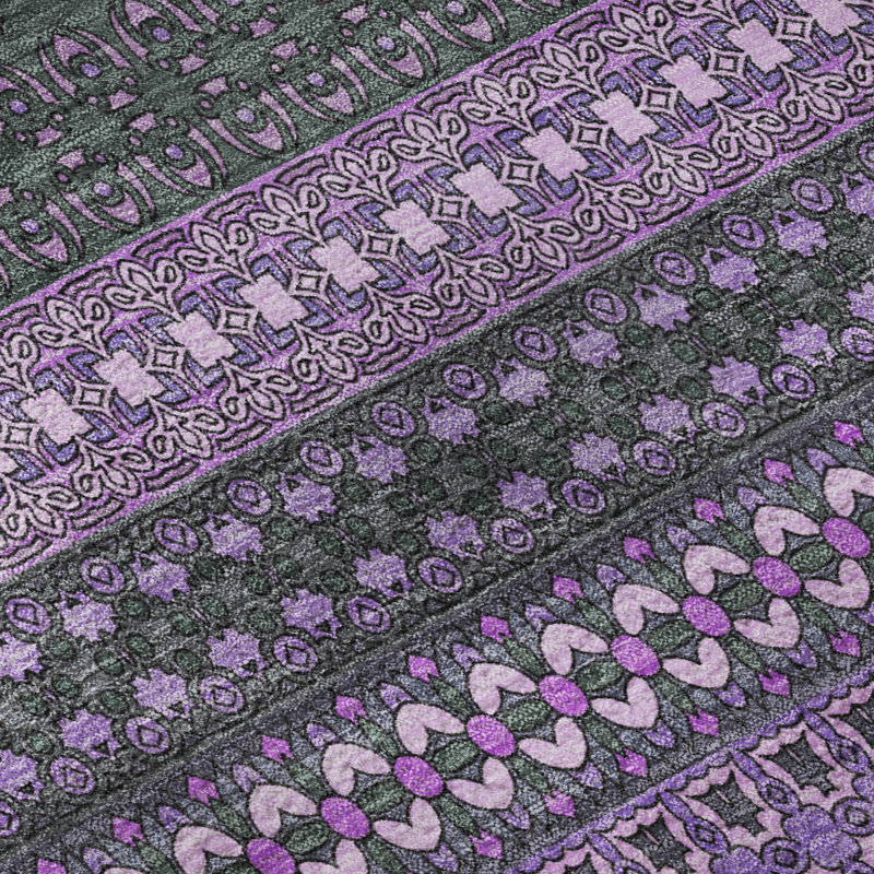 Cerrito lavable à la machine de qualité supérieure - AMF527 - mauve, Rectangle 9 pi x 12 pi