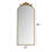 58"X24" Arched Full Body Mirror With Vintage Ornate Carved Applique On Top, Hanging Wall Mounted Mirror, For Living Room Bedroom Retro Home Decor Mirror
