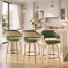 Ensemble de 3 tabourets de bar Mid-Century à hauteur de comptoir de 30 po Dowden