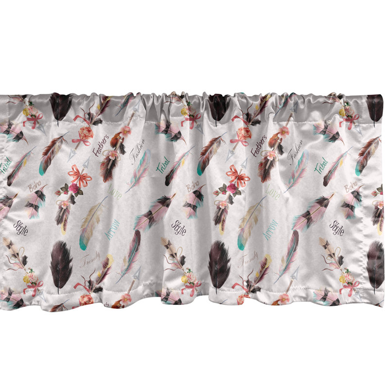 Multicolore cantonnière Ambesonne Boho, L 42 po x L 12 po