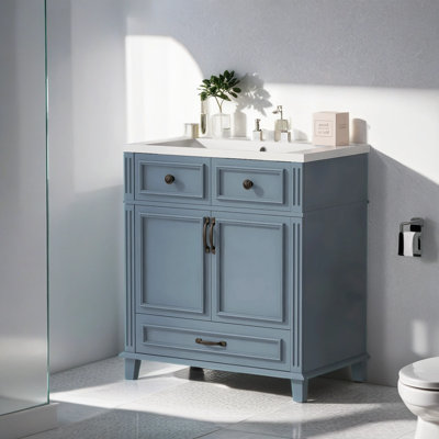 Ravan 30'' Single Bathroom Vanity with Ceramic Top