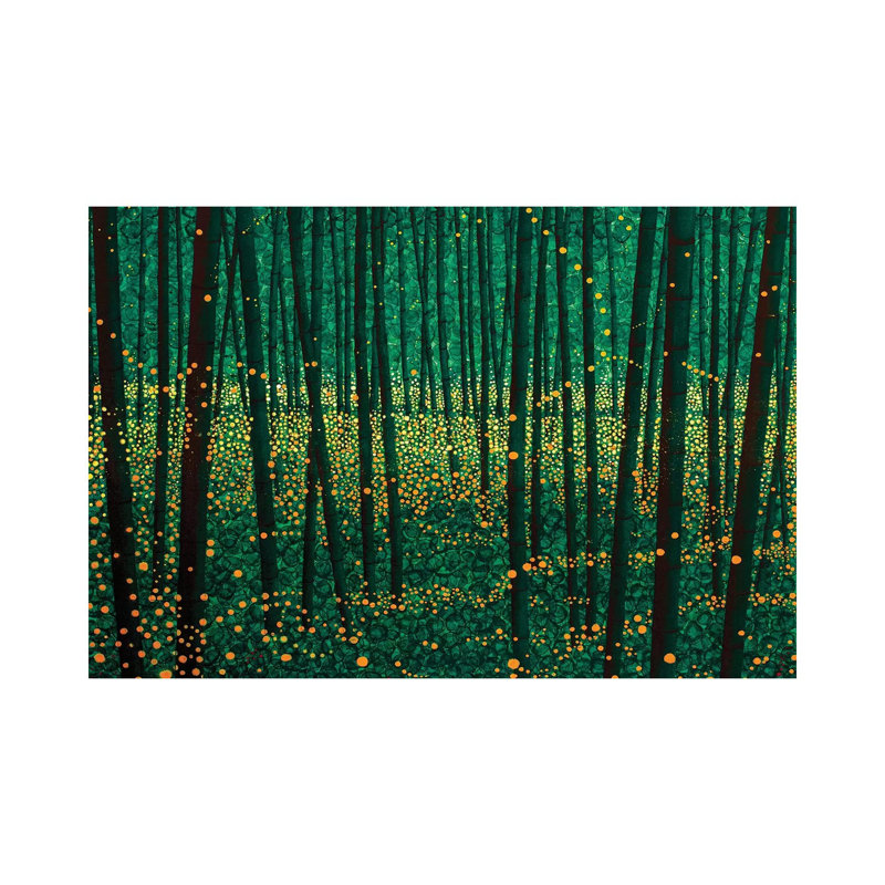 Lightning Bugs - Wrapped Canvas Print, 20.32 cm H x 30.48 cm W