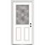 Porte d'entrée pré-suspendue en fibre de verre 1/2 panneau 2 panneaux Grace Grace-2022985745-2022986215-2022985744