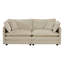 Chenille beige 3 pièces - Très grand canapé confortable pour le salon. Cadre en bois massif. Tissu respirant et éponge de qualité. Peut être déplacé. Une détente de premier ordre. Canapés 2 places à assemblage simple