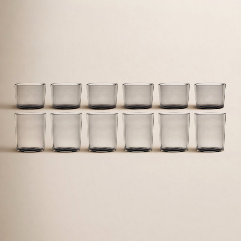Entertain 365 Stackables Short & Tall Glasses, Smoke