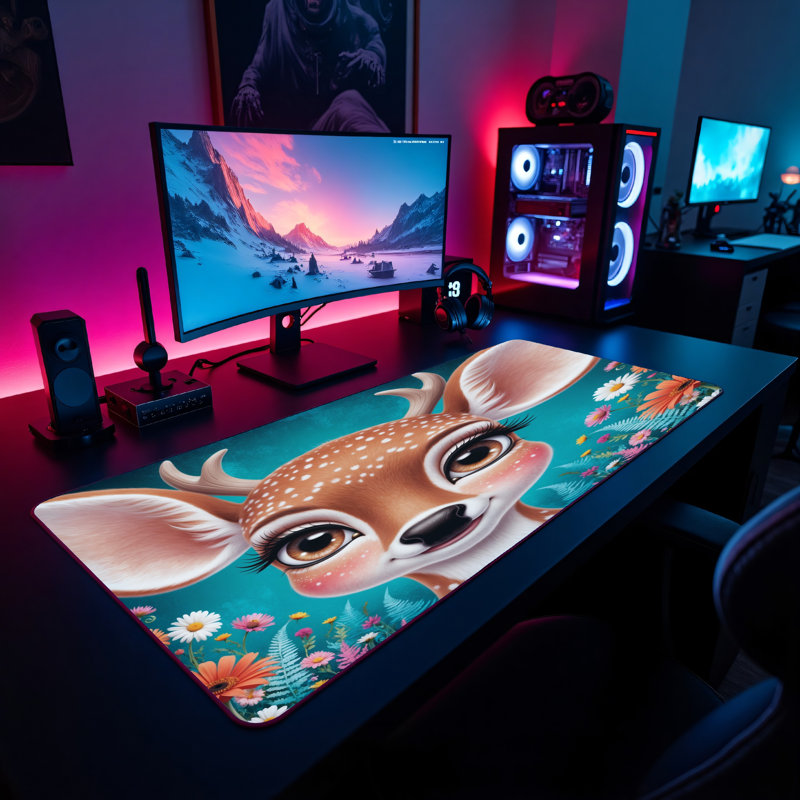 Polyester Desk Pad, 31.5x15.5