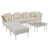 Coussin beige / structure argentée est en rupture de stock