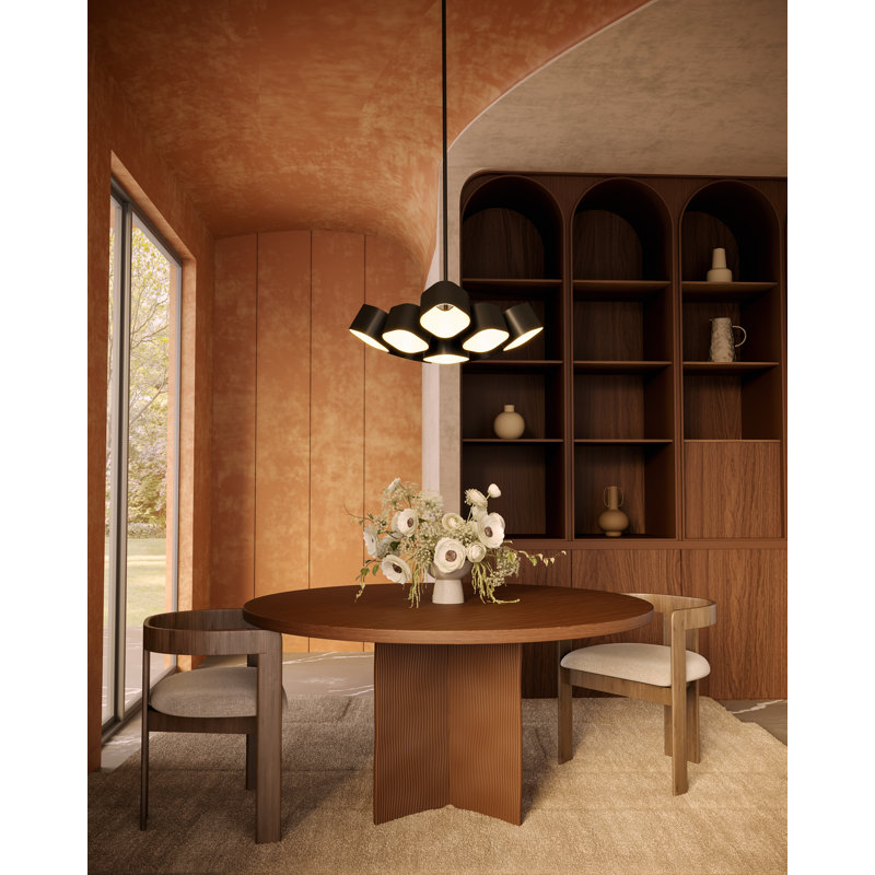 Arena 18-In Chandelier, 7055, 54.38" H x 17.63" W x 17.63" D, 9 Lights