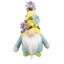 Mini gnomes floraux printaniers en peluche - 7 po - bleu jaune et vert - ensemble de 3