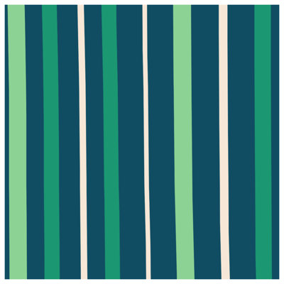 Green Blue Stripes Comforter