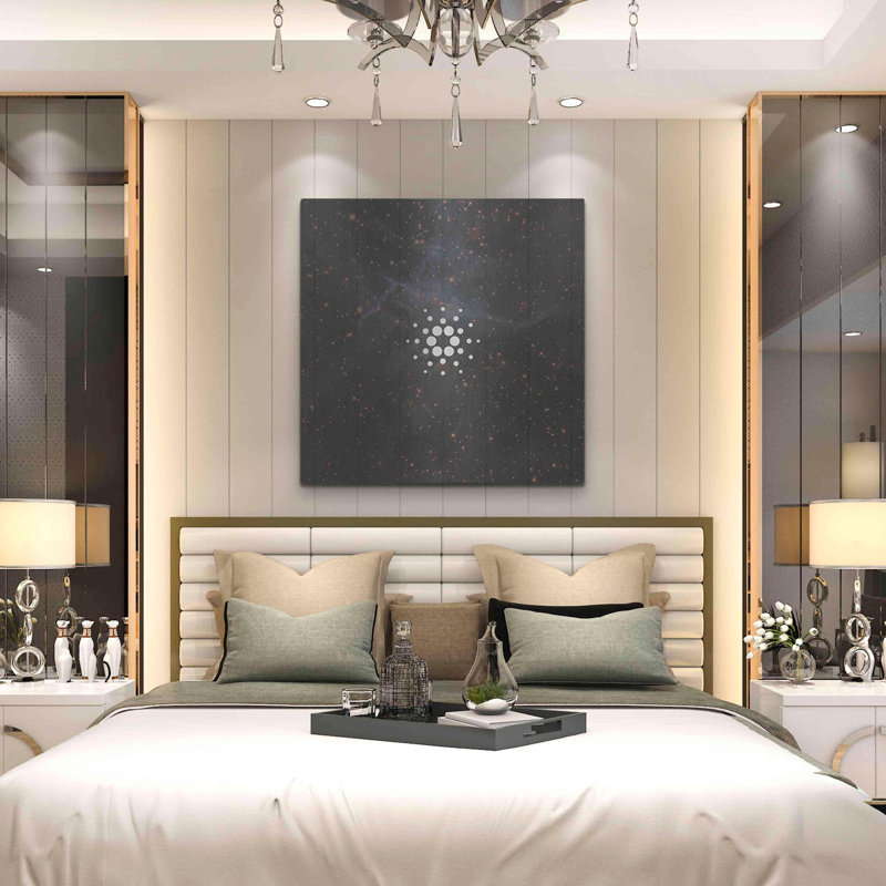 Constellation Cardano, art mural en métal, H 36 po x l 36 po