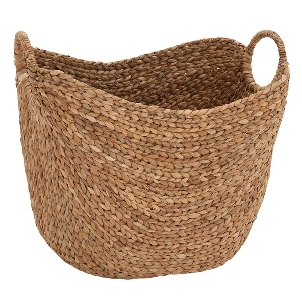 4 pieces Home Basics 20 Liter Plastic Basket With Handles, Grey - Baskets -  at 