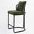 26'' Chenille Counter Stools With Backrest & Metal Frame, Modern Upholstered Bar Chairs For Kitchen Island-1816813708-1816813711
