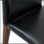 Ensemble de table et de chaises. Plateau de table en pierre frittée blanche, pieds en bois d'hévéa, bureau d'ordinateur pliable, bureau pliable. Comprend 4 chaises de salle à manger en polyuréthane noir avec pieds en métal de couleur noyer.