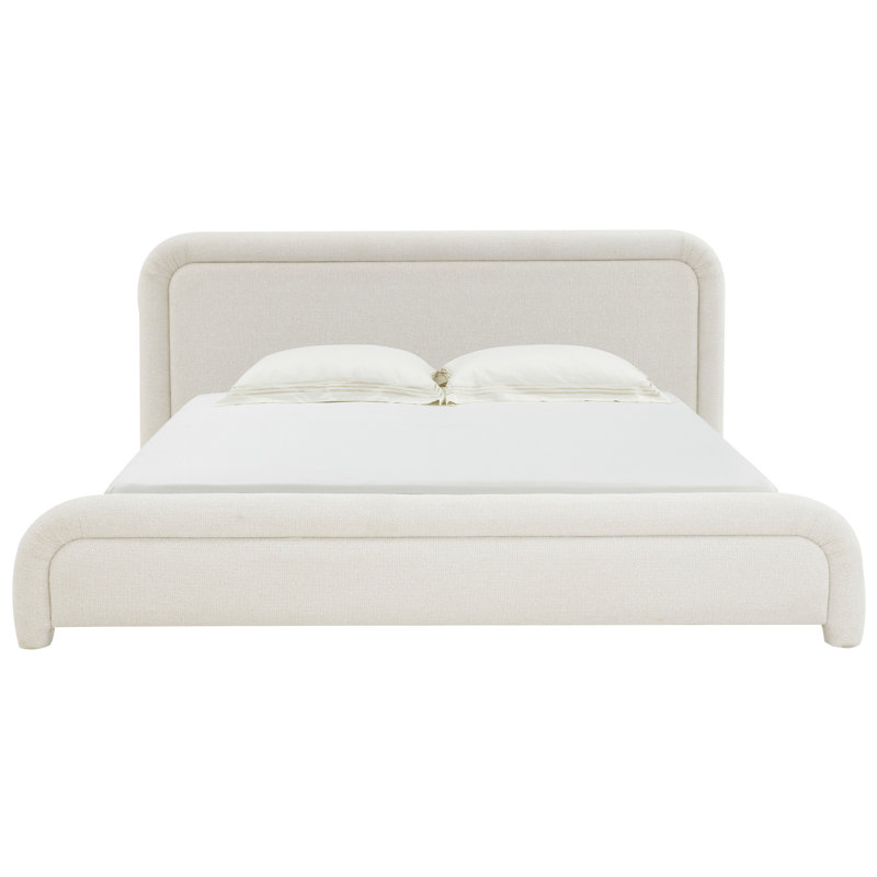 Adelle Chenille King Bed, Queen, Cream