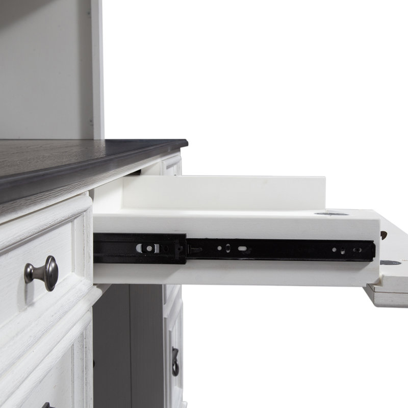 Colburn Jr. Executive Desk w/ Locking File Storage Drawers