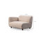 Élégant canapé 3 places, couleur crème, 135,8 x 35,4 x 29,5 pouces | Structure durable en bois et en bois aggloméré, tissu 100% polyester, rembourrage en mousse à 28 couches de mousse | Pieds en bois de 2,8 po peints à la main et nettoyables à sec | Parfait pour le salon et les espaces familiaux