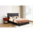 Elegant Black Upholstered Queen Bed