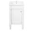 Armoire de salle de bain 18 po style français avec rangement et lavabo en céramique, solution pour petit espace, tablette réglable et charnières à fermeture douce-2121064323