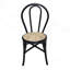 Ensemble de 2, 15 x 5. 5 x 35. Chaise de salle à manger 5 "en rotin noir
