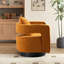 Fauteuil demi-tonneau moderne pivotant avec dossier ouvert-652721202