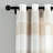Textured Stripe Sheer Sheer Curtain Pair-488667122