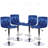 Benoit Swivel Adjustable Height Stools With Velvet Upholstery-2000634286