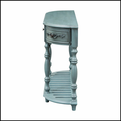 Console courbée moderne et contemporaine de 52 po avec beaucoup de rangement, pour les entrées et les salons