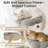 48.4" H Tall Cat Tree Flower Shape Scratching Post Cat Tower-1142692949