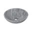 Lavabo de salle de bain en marbre gris naturel semi-poli, 15,7 po x 5,9 po | Idée de cadeau