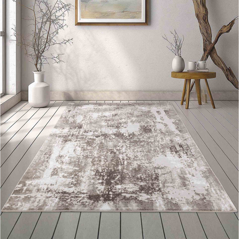 Galt Abstract Area Rug, Rectangle 80cm x 150cm