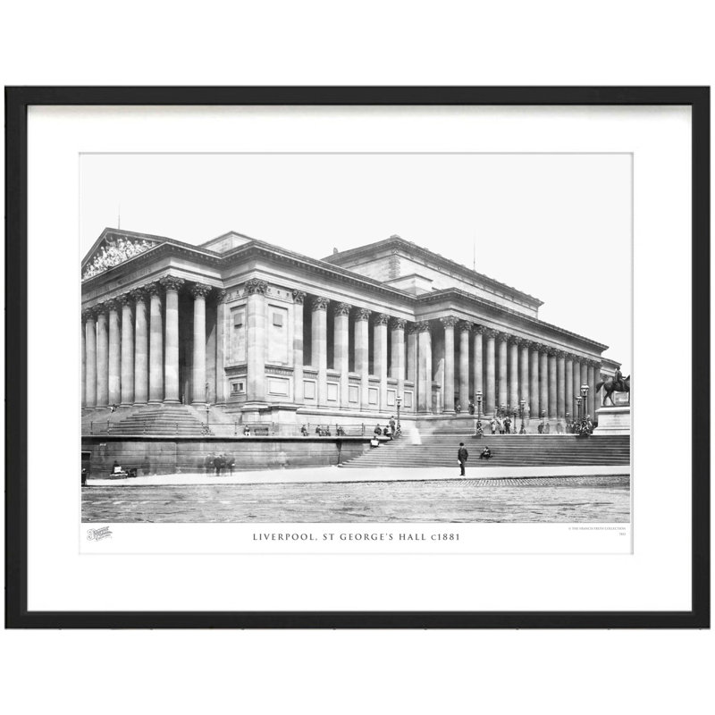Liverpool, St George's Hall C1881 by Francis Frith - Single Picture Frame Print, 28cm H x 36cm W x 2.3cm D