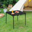 Table pliante 34 ", table pliante portative avec pieds pliables pour le camping, le pique-nique, le bureau