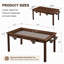 Table de jeu en bois massif avec plateau amovible pour 4 à 6 joueurs-128877125