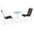 Aylin 2 - Person Metal Patio Dining Set with Round Table