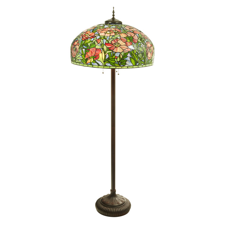 69"H Tiffany-Style Stained Glass Floor Lamp