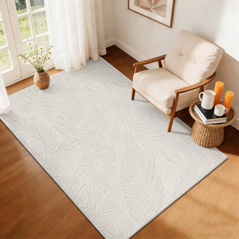 Tapis de salon antidérapants lavables à la machine, Rectangle 36 po x 60 po