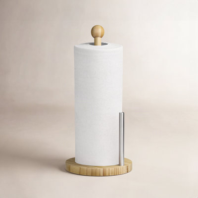 Bamboo Freestanding Paper Towel Holder