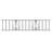 Suez 35cm H x 181cm W Black Metal Fencing with 1 Panel(s) Included