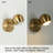 Bhagwan 1 - Light LED Dimmable Gold Armed Sconce