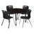 Kee Mobile Round Breakroom Table and Chair Set-73413258-93832257-73413260