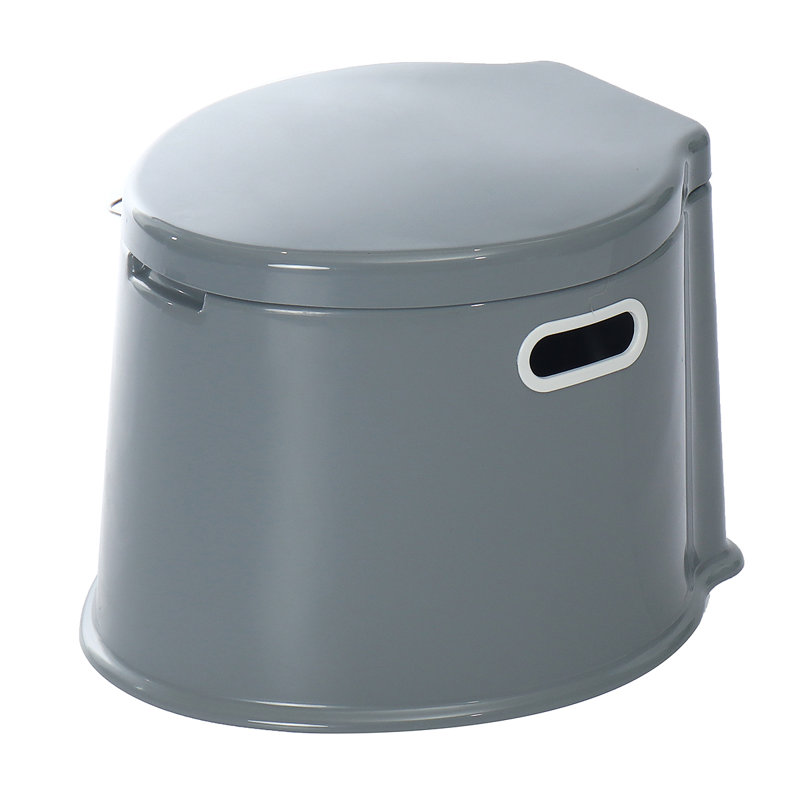 Blue Elephant 7.57L LPF Elongated Chair Height Floor Mounted Kit, Grey