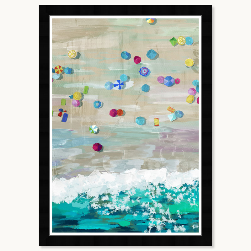 Vue sur la plage Aero, Cadre noir