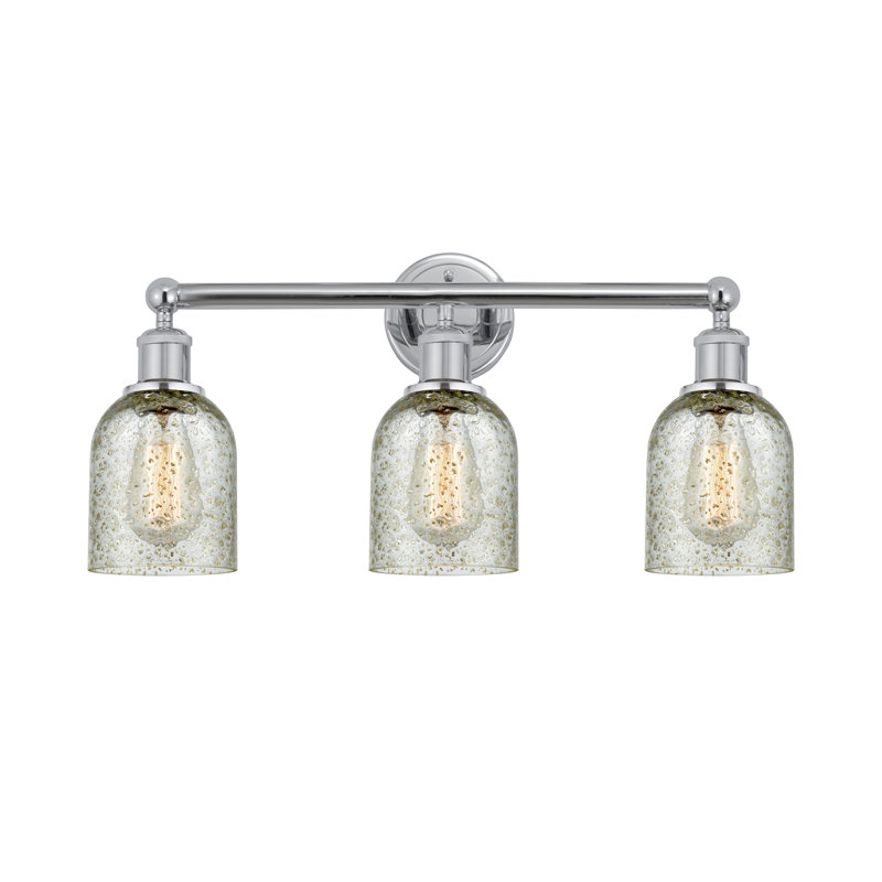 Éclairage pour meuble-lavabo de salle de bain 3 lumières 23 po Reiko, Mica, Chrome poli