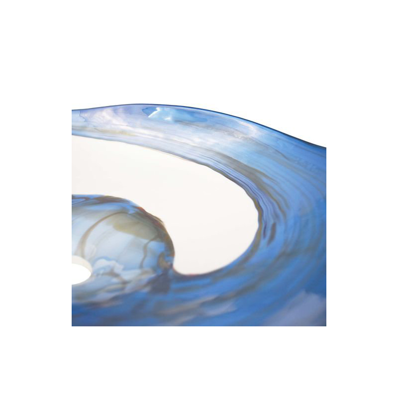 Murano Glass Specialty Vessel Bathroom Sink, Marina