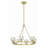 6 - Light Steel Dimmable Wagon Wheel Chandelier